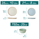 Service de table grès reno assiettes bols design