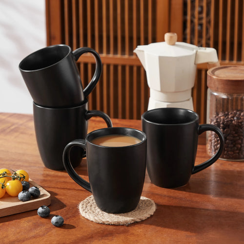Ensemble tasses gres style marbre cafe cappuccino