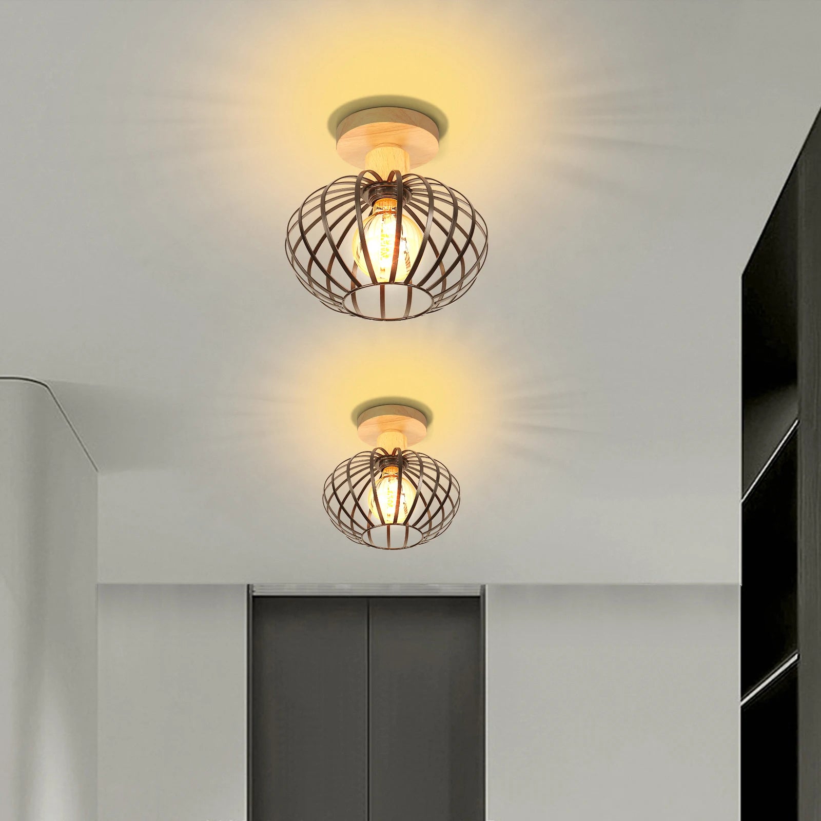plafonniers led nordiques pour intérieur restaurant galerie salon - vue 3 sur 7