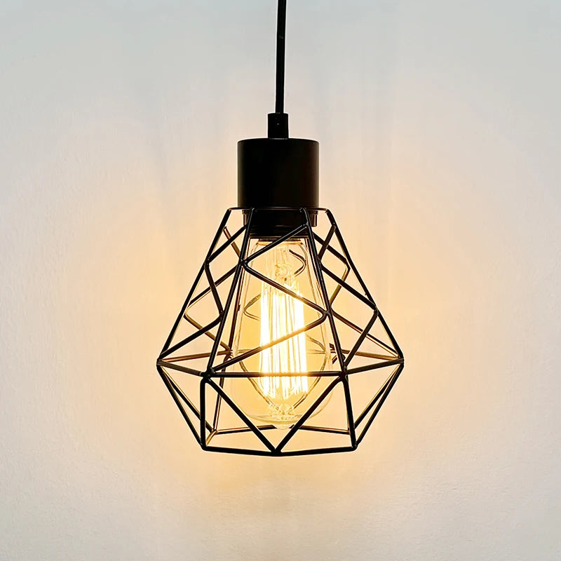 suspension industrielle loft style nordique en fer - vue 11 sur 20