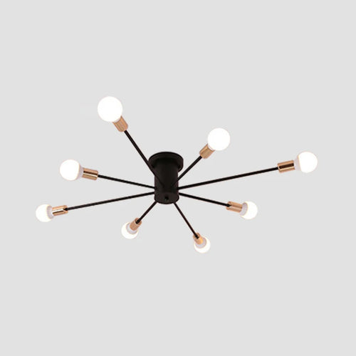 Moderne LED-Deckenleuchte im nordischen Industrie-Stil - vue 12 sur 14