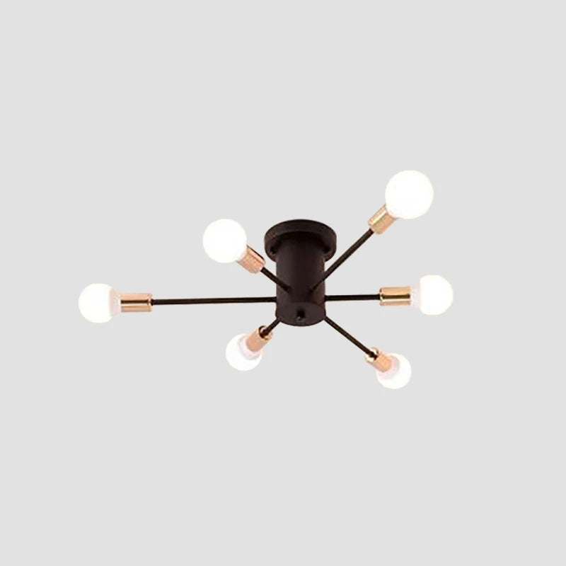 Moderne LED-Deckenleuchte im nordischen Industrie-Stil - vue 12 sur 14