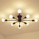 Moderne LED-Deckenleuchte im nordischen Industrie-Stil