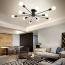 Moderne LED-Deckenleuchte im nordischen Industrie-Stil