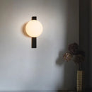 Applique murale en verre moderne noire longue orbe lumière pour salon escaliers chambre salle d'étude balcon couloir restaurant luminaires