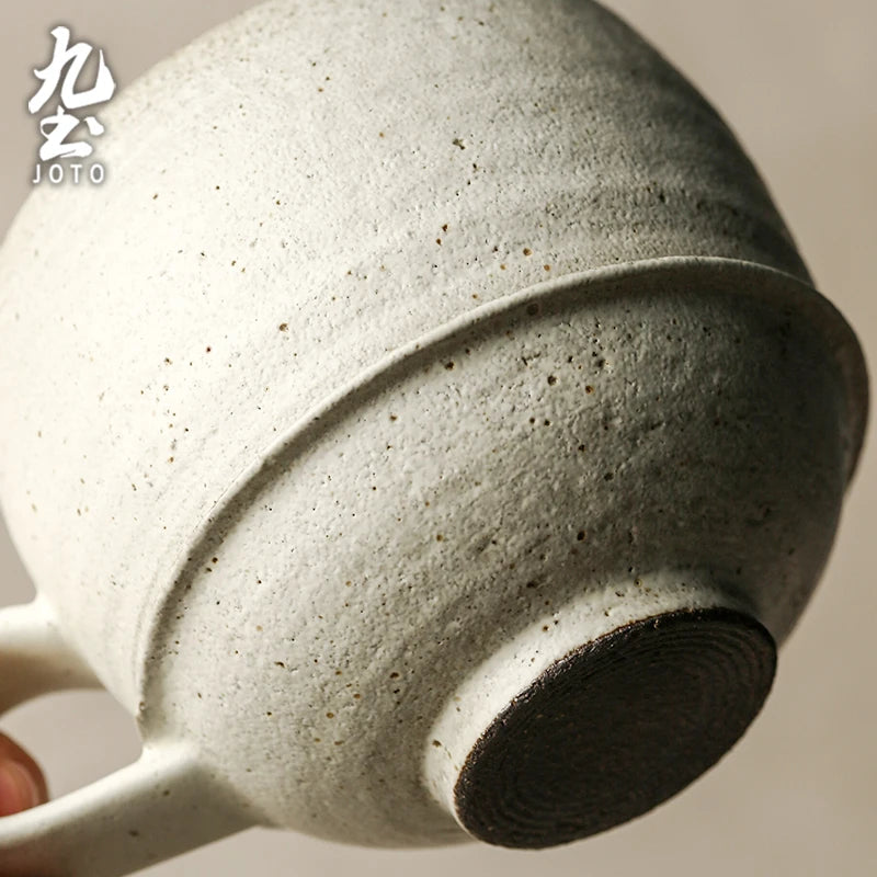 Mug ceramique jingdezhen anse style simple 330ml - vue 6 sur 7