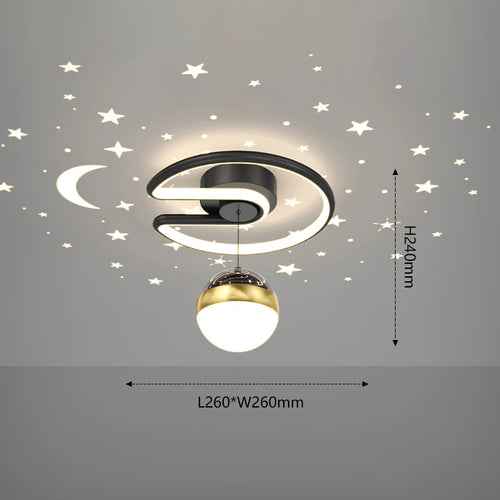 Moderner LED-Deckenleuchte für Innen- und Außendekoration - vue 11 sur 10