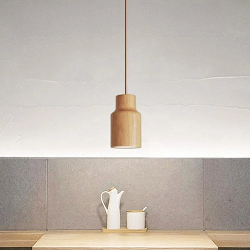 lampe suspendue nordique en bois luminaire décoratif d'intérieur