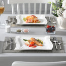service assiettes ceramique motif floral ensemble 24 pieces