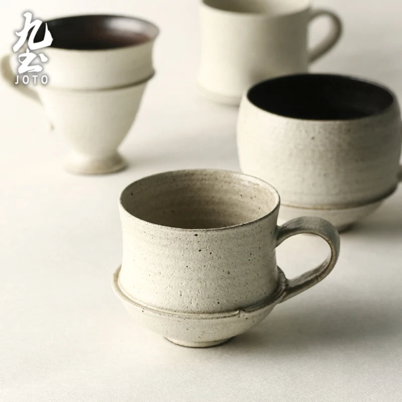 Mug céramique anse style simple bureau maison 330ml - vue 4 sur 7