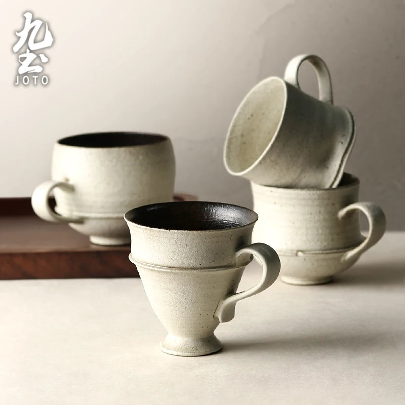 Mug céramique anse style simple bureau maison 330ml - vue 2 sur 7