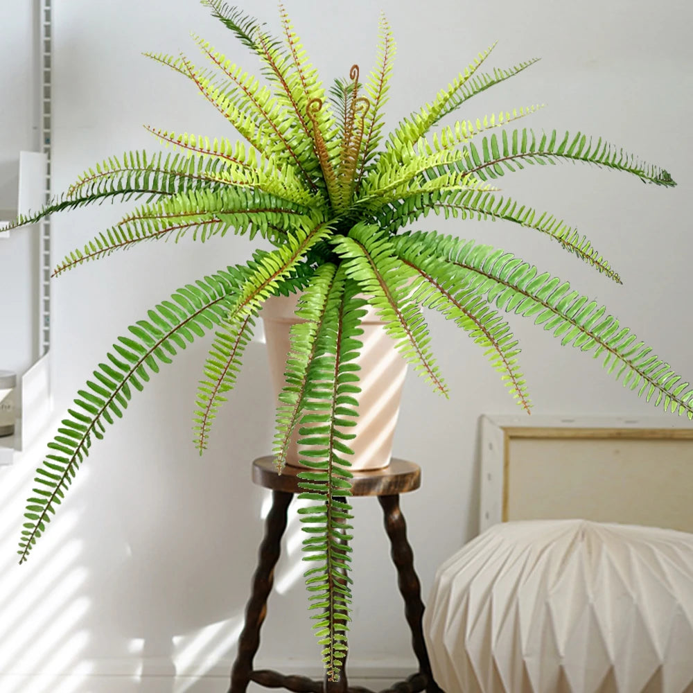 grande fougère tropicale artificielle pour décoration de fête et carnaval - vue 4 sur 6