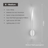 Minimalistische LED-Wandleuchte für moderne Innenbeleuchtung