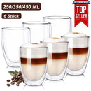 Verre double paroi isolant pour cafe biere eau