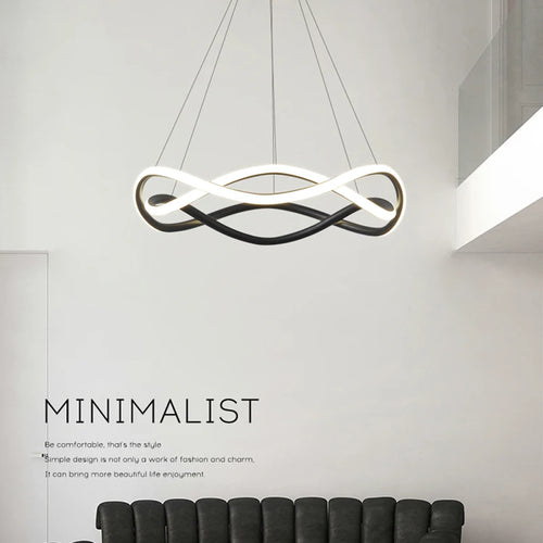 lustre suspendu moderne en led pour décoration intérieure