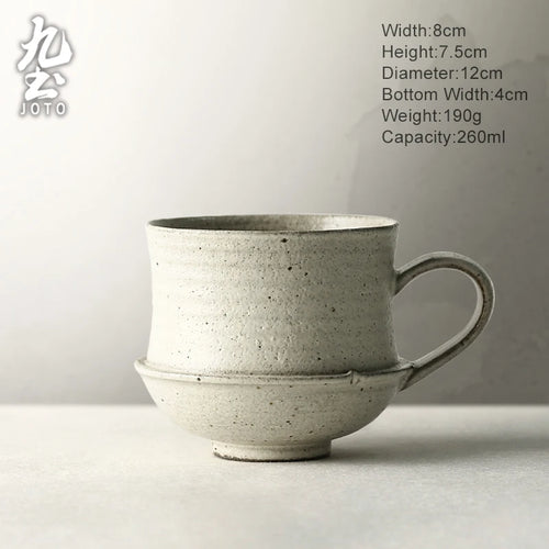 Mug ceramique jingdezhen anse style simple 330ml