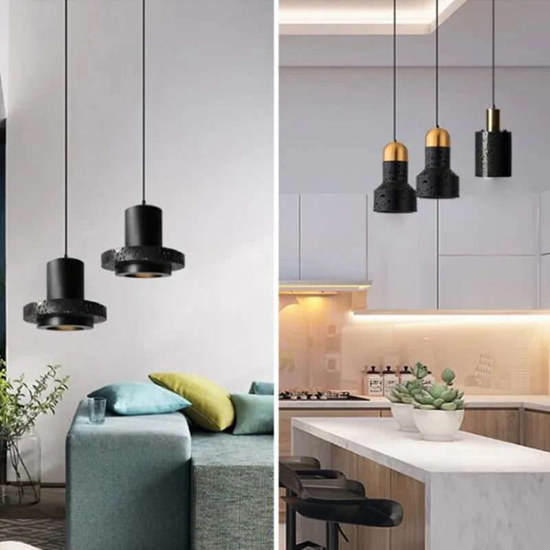 suspension en terrazzo de ciment style industriel haut de gamme - vue 5 sur 15