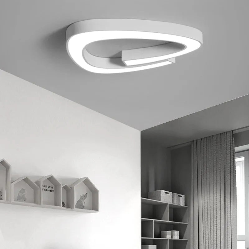 Plafonnier Led Simple en fer acrylique - vue 3 sur 5