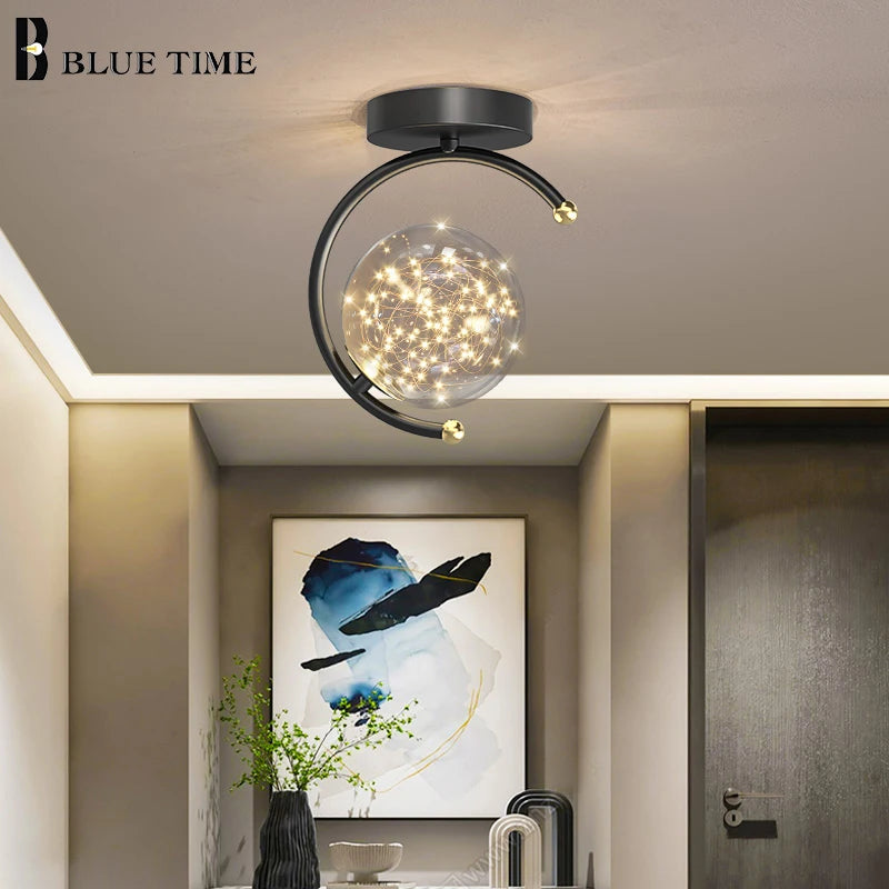 lustre led moderne pour décoration de la maison - vue 6 sur 10