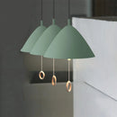 Pendelleuchte im schlichten Design Macaron mit Zugschalter