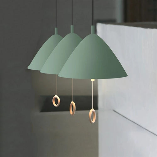 Pendelleuchte im schlichten Design Macaron mit Zugschalter - vue 3 sur 10