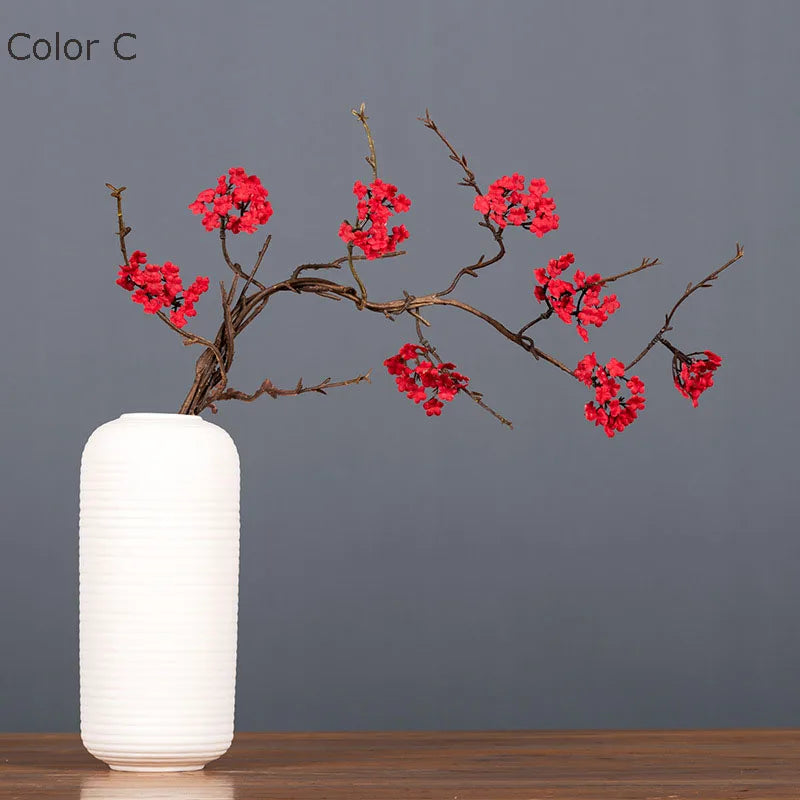 branche de fleurs artificielles de cerisier pour décoration automnale - vue 4 sur 17