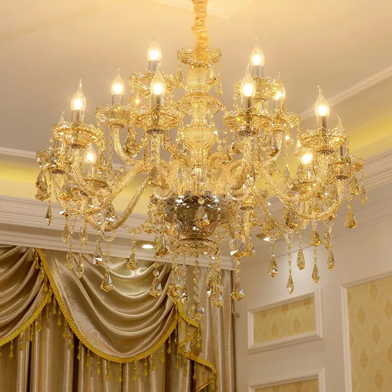 lustre en cristal lumineux pour décoration moderne élégante - vue 3 sur 13