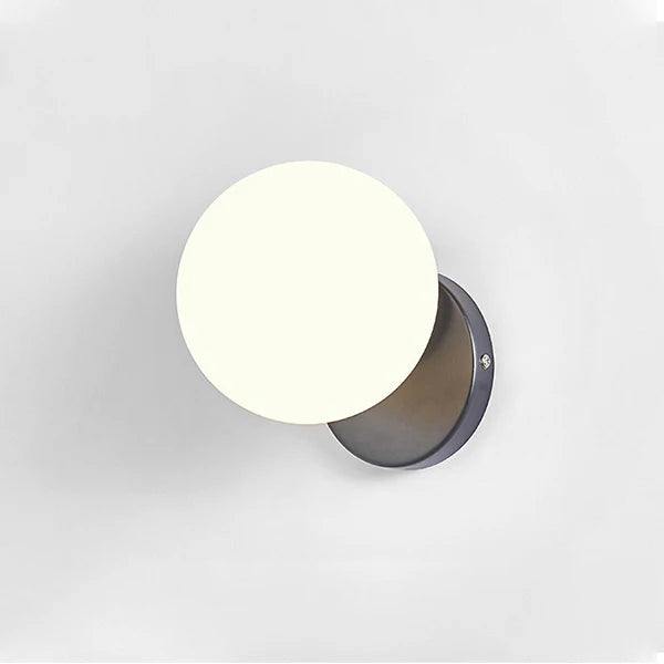 Wandleuchte Mond aus Glas für die Innendekoration