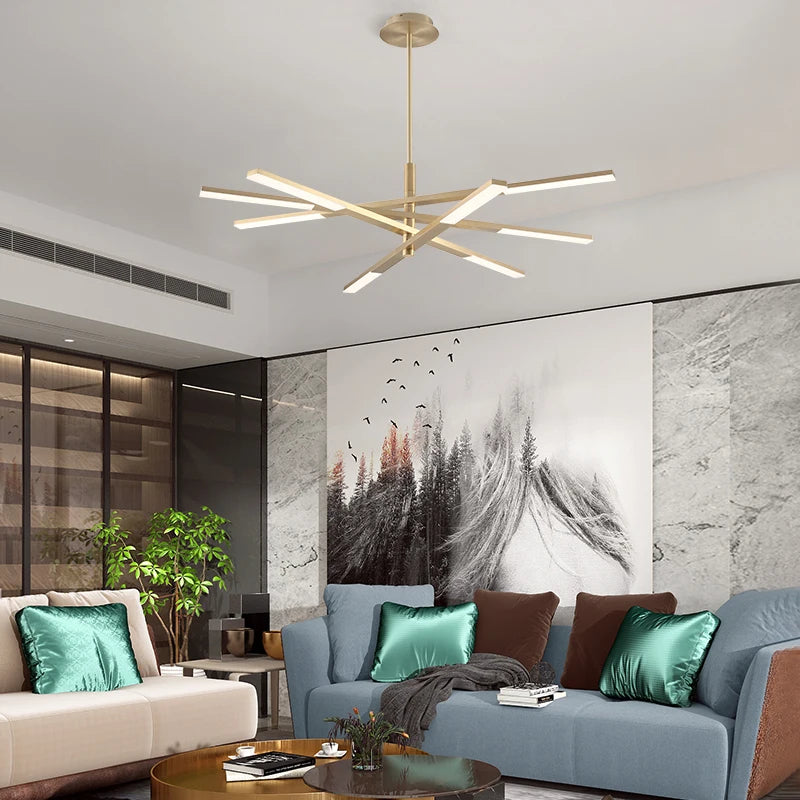 suspension style nordique créatif simple lustre moderne - vue 3 sur 10
