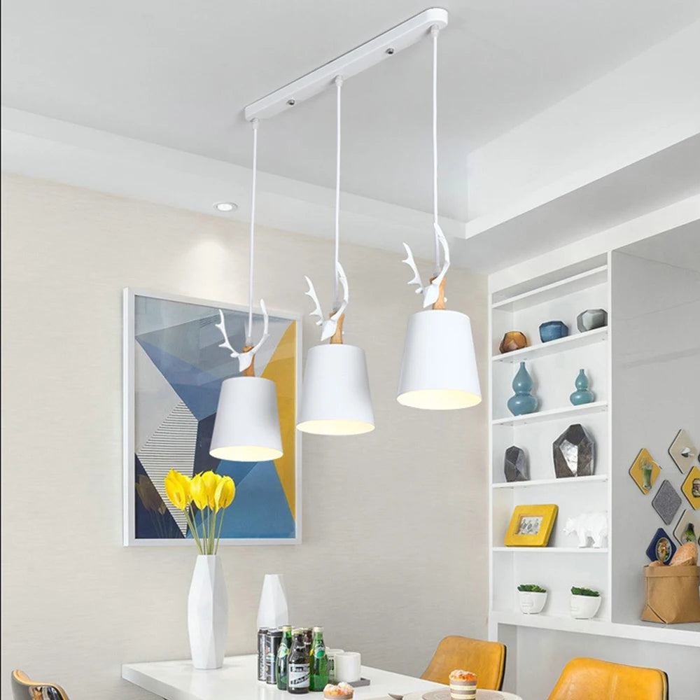suspension moderne en bois nordique pour restaurant - vue 4 sur 13