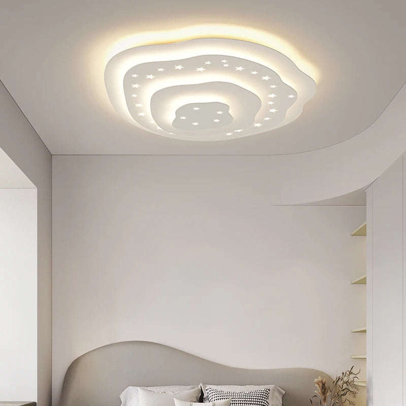 plafonnier moderne à leds réglable en acrylique