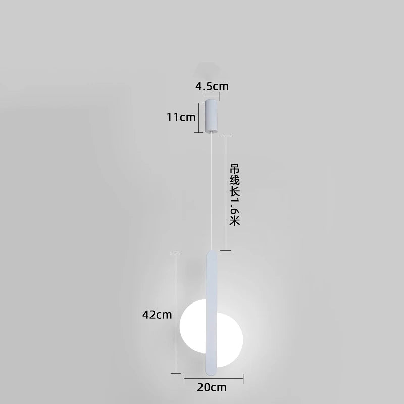 suspension moderne à led pour décoration intérieure élégante