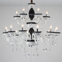 lustre moderne en cristal pour décoration intérieure lumineuse