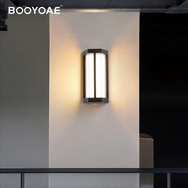 Applique murale extérieure LED entrée balcon numéro de maison jardin porche IP65 moderne 110V 220V terrasse étanche éclairage mural - vue 4 sur 6