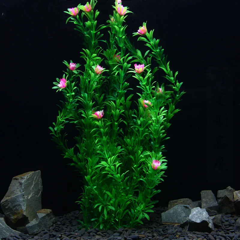 gazon aquatique artificiel pour décoration d'aquarium avec plantes en plastique - vue 5 sur 10