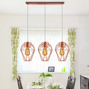 lustre led vintage moderne 1/3 têtes suspension abat-jour