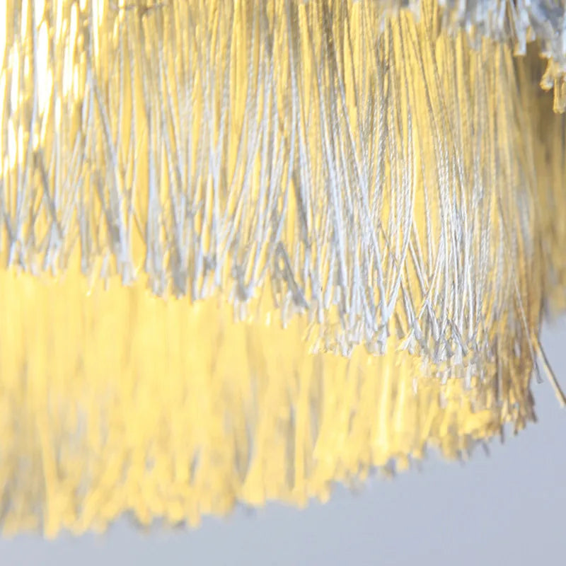 lustre romantique en fil de coton pour décoration intérieure - vue 6 sur 10