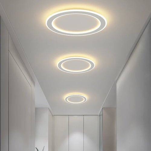 Minimalistische nordische LED-Deckenleuchte für die Innenbeleuchtung - vue 3 sur 15