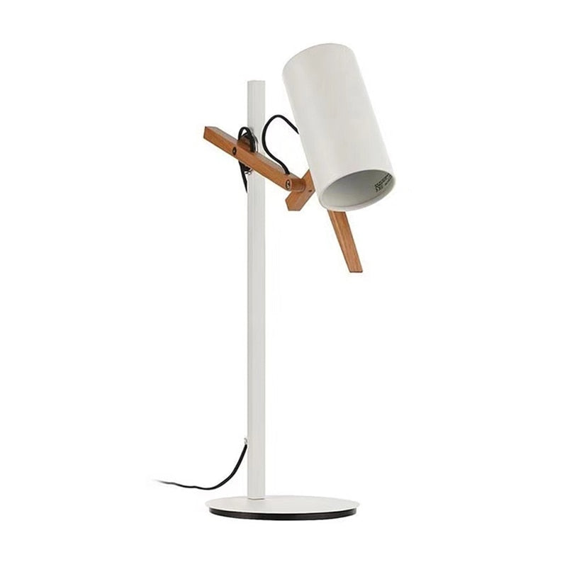 Lampe de bureau en bois naturelle japonais Aswan - vue 4 sur 5