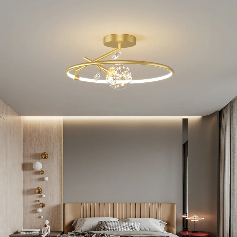 Moderne Deckenleuchte aus Kristallglas für ein elegantes Interieur - vue 5 sur 8