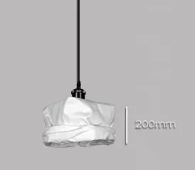 Pendelleuchte aus Kraftpapier für kreative und minimalistische nordische Dekoration