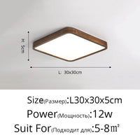 Plafonnier en bois abat-jour éclairage intérieur
