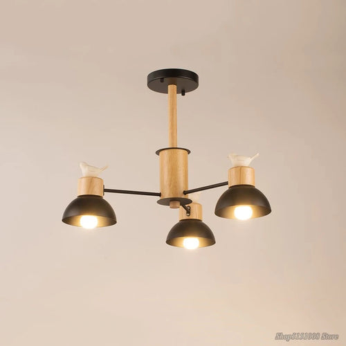 lustre nordique oiseau led simple moderne mini décor éclairage - vue 11 sur 11