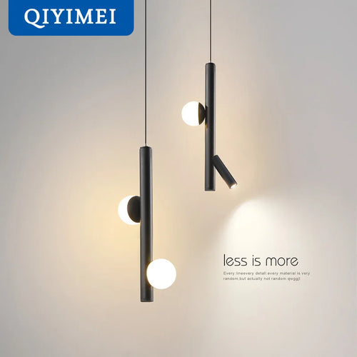 Suspension nordique moderne avec projecteurs intérieurs