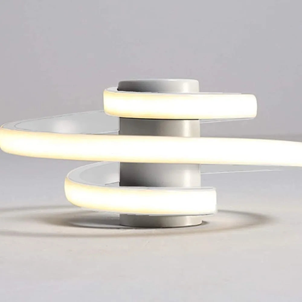Plafonnier LED moderne en forme de spirale - vue 6 sur 8