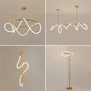 Creative Line Pendant Lamp with 360 degree Lighting for Bedroom Living room Dining room Kitchen lighting