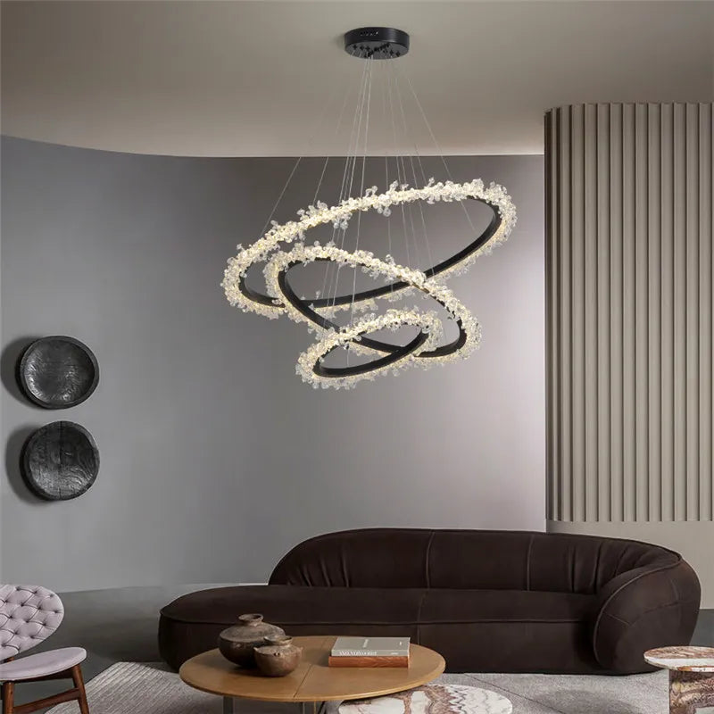 suspension en cristal design nordique pour intérieur moderne - vue 2 sur 21