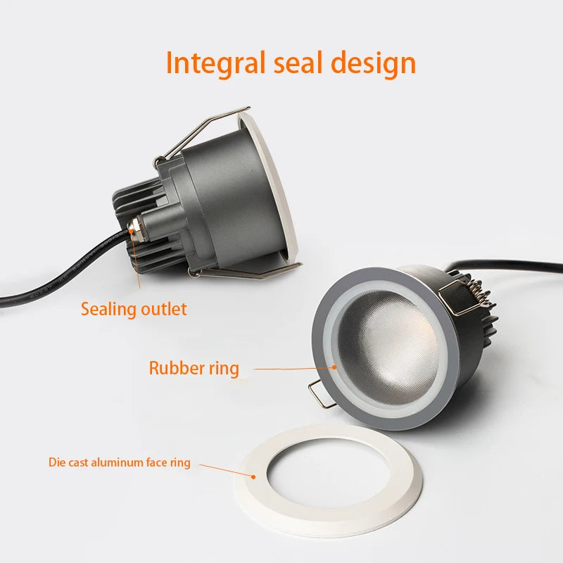 spot led 	étanche en aluminium pour éclairage intérieur extérieur - vue 5 sur 8
