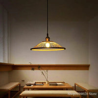 lustre en bambou zen créatif pour restaurant et bar