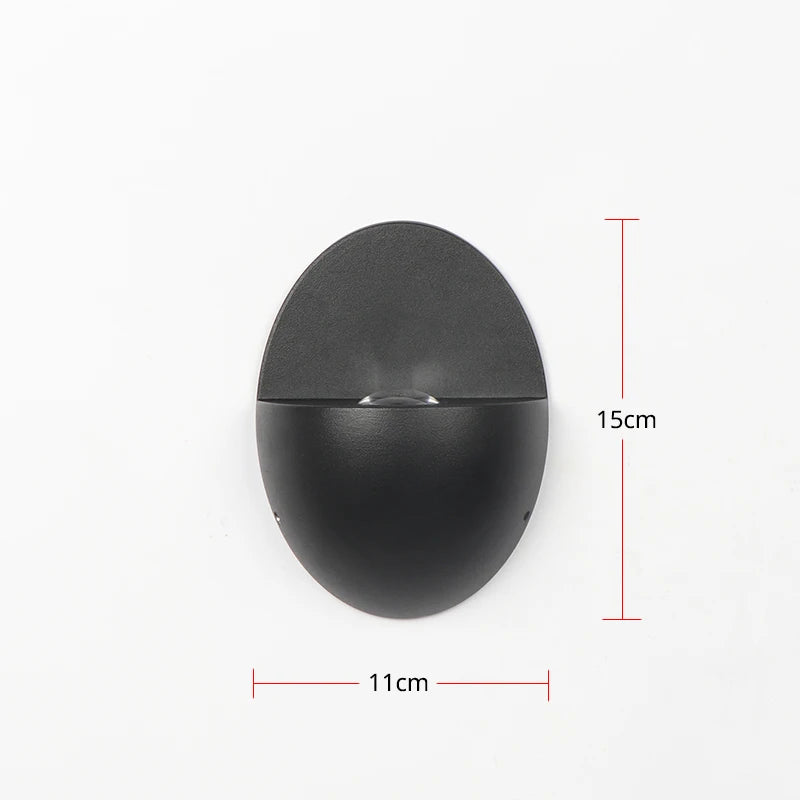 LED applique murale extérieure IP65 étanche couloir allée escalier luminaire décoration intérieure éclairage lampe de nuit en aluminium 90-260V - vue 2 sur 6